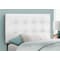 Monarch Specialties Bed, Headboard Only, Twin Size, Bedroom, Upholstered, Pu Leather Look, White, Transitional I 6002T - alternate 2
